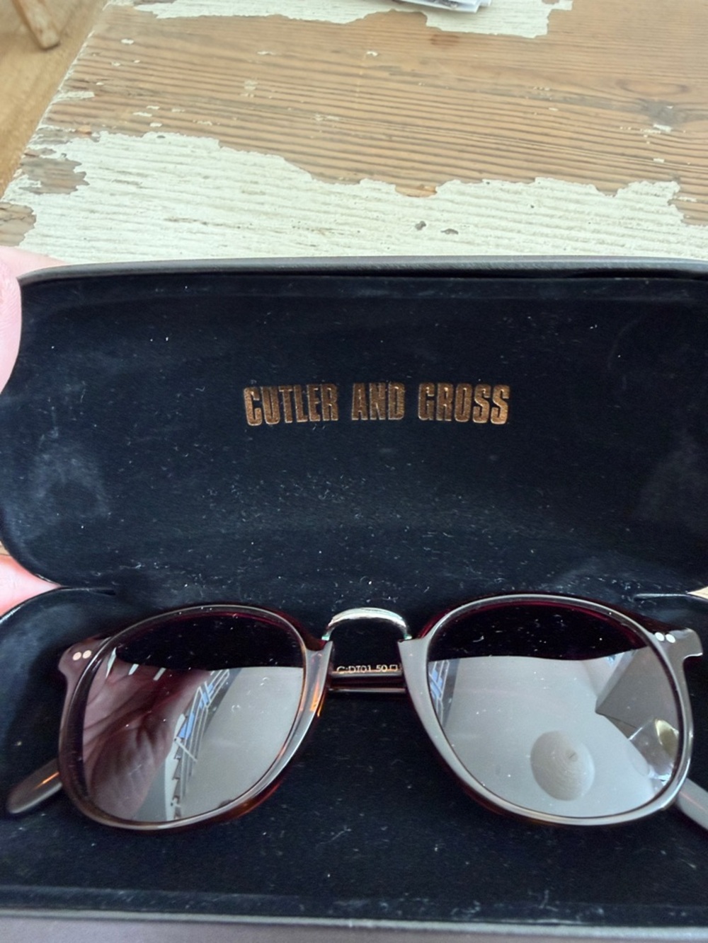 Cutler and Gross Men’s Sunglasses in Dark Tortoiseshell